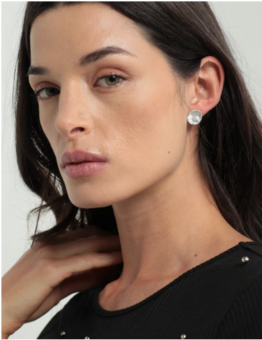Aretes Medusa Plata
